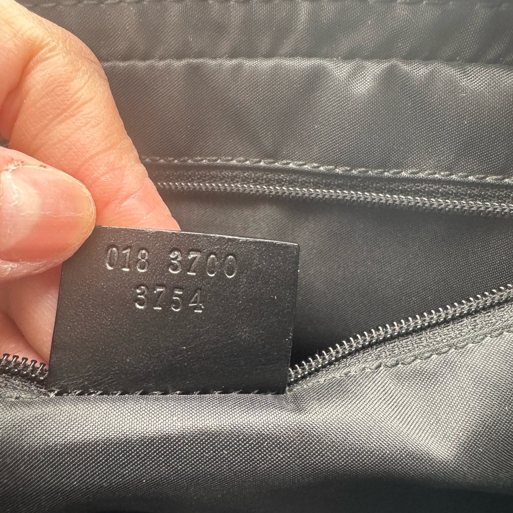Gucci Black travel/toiletry case canvas with leather trim - Picture 3 of 9